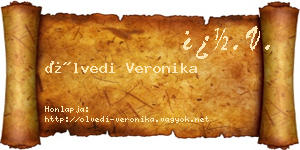 Ölvedi Veronika névjegykártya